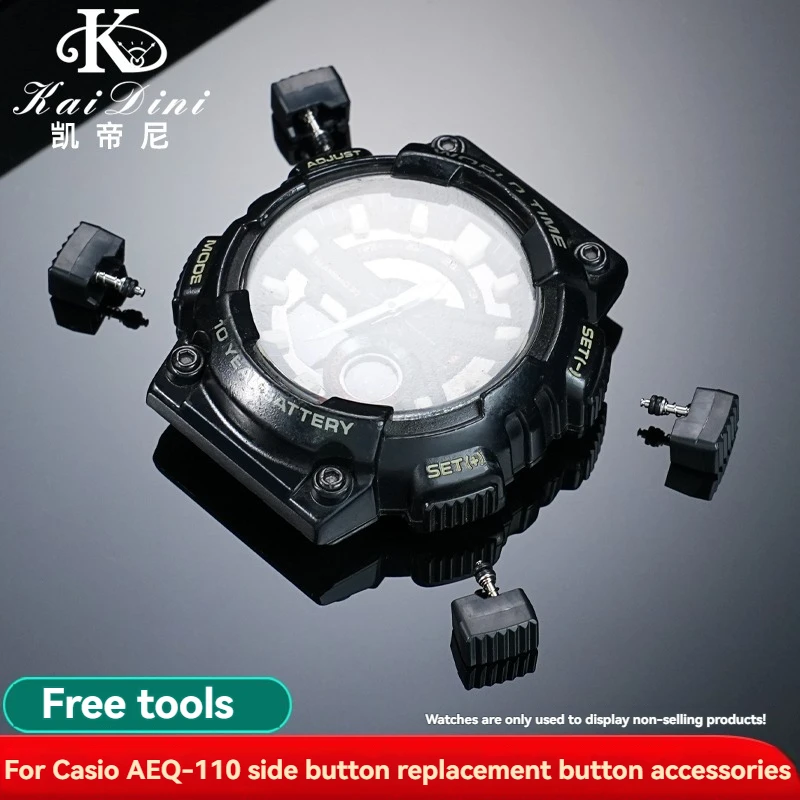 Фото Для Casio Watch AEQ-110W/BW аксессуары для модификации боковой кнопки функции для корпуса кнопок деталей часов №2
