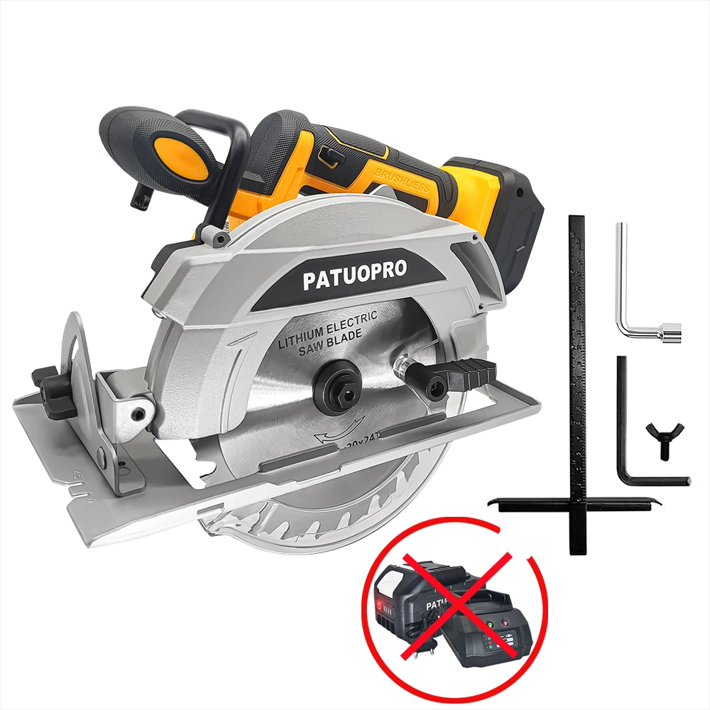 Бесщеточная циркулярная пила PATUOPRO 165 мм для Makita 18 В