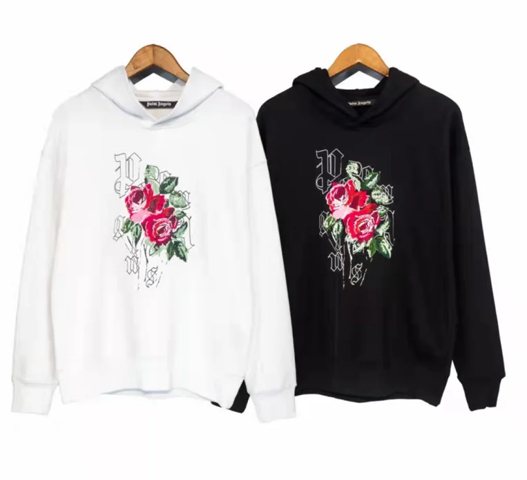 

Palm Angels Letter Logo Men's and Women's Casual Hoodie, Rose Letters Print, Fashion Casual Sweater Boyfriend Gift