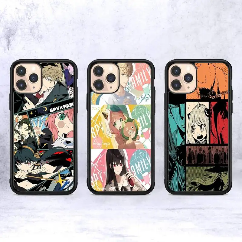 

Чехол для телефона SPY×FAMILY, силиконовый чехол из поликарбоната и ТПУ для iPhone 11 12 13 Pro Max 8 7 6 Plus X SE XR, жесткие чехлы