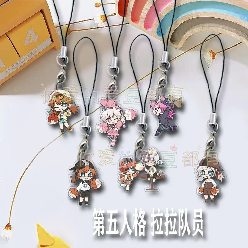 6 шт. Identity V Cheerleader мобильный ремешок-цепочка чехол для телефона милые акриловые