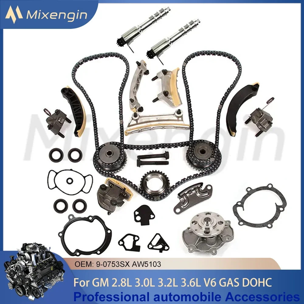 Комплект цепи ГРМ соленоид водяного насоса для 2 8 л 3 0 6 Buick Cadillac Chevrolet Gmc Pontiac Saab Saturn