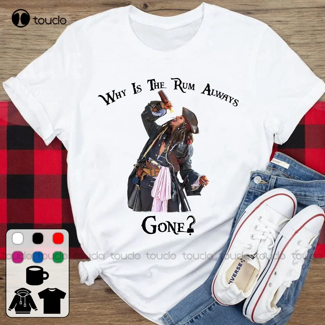 

Why Is The Rum Always Gone Captain Jack Justice For Johnny Depp Shirt Work Shirt Funny Art Streetwear Cartoon Tee New Popular