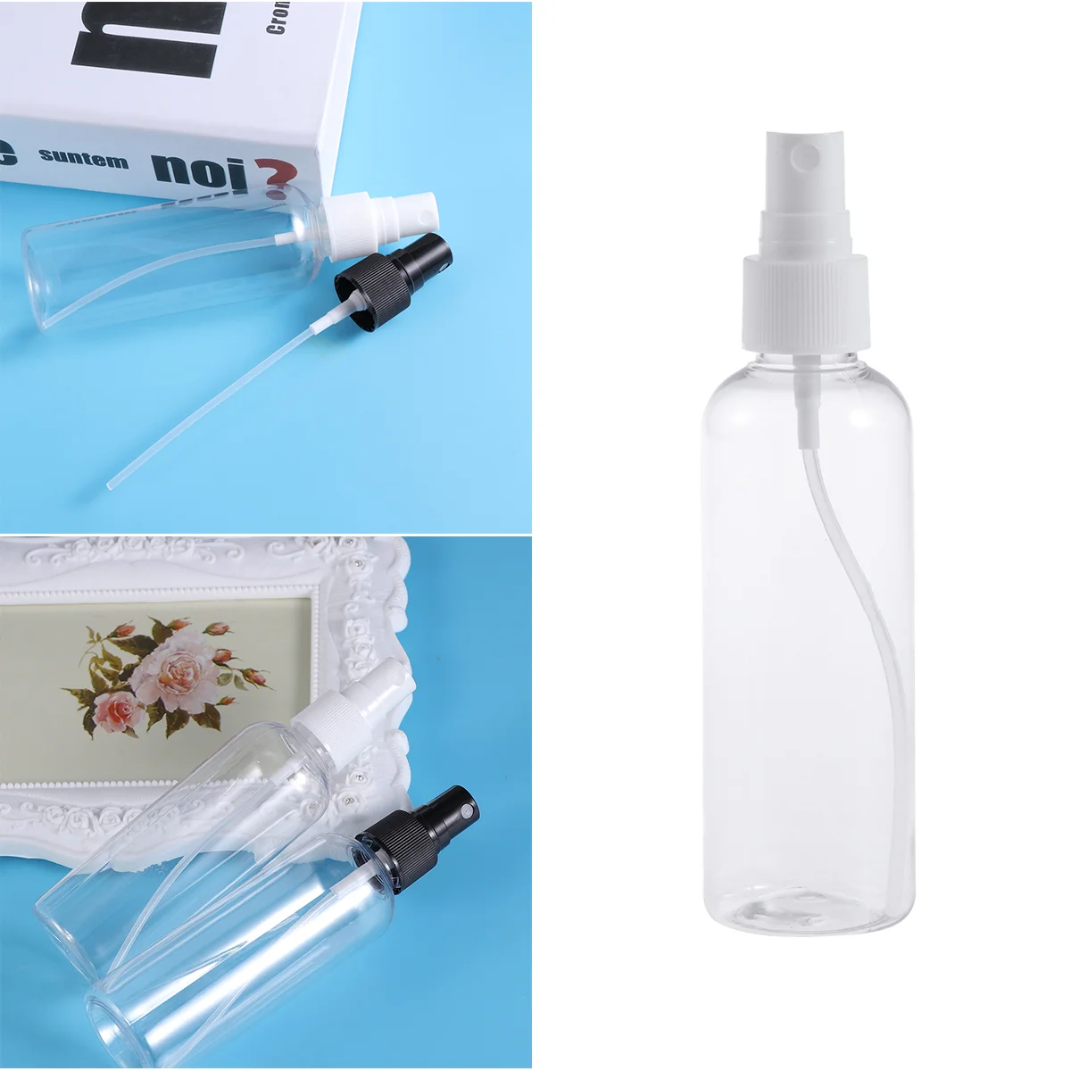 

Sprayempty Travel Smallrefillable Sprayersize Mini Skin Care Use Transparentblack Reliable Clear Fine Mist Portable Makeup