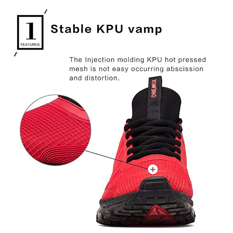 ONEMIX Men Sport Running Shoes Music Rhythm Men's Sneakers Outdoor Athletic Jogging walking travel Shoe Size EU 39-47