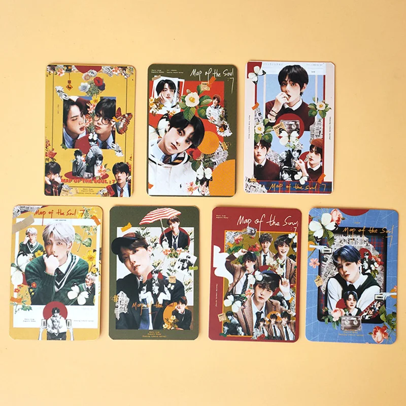 

2023 Kpop JungKook Photocards MAP OF THE SOUL 7 Album Suga Hyunjin Photocards Jin Jimin V TaeHyung Lomo Cards Kpop Accessories