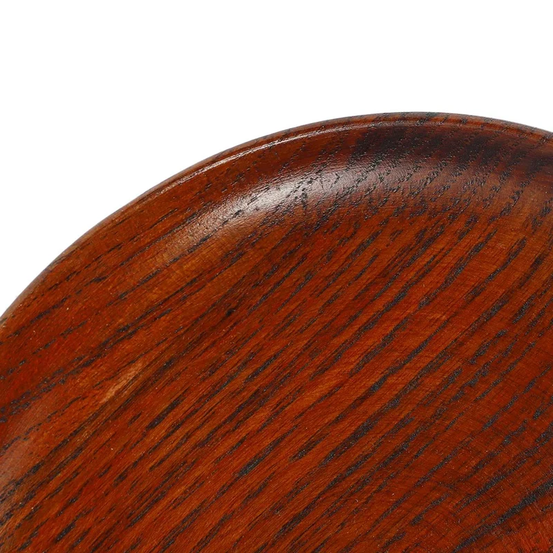 Tableware Household Smooth Wooden Bread Dish Tray Kitchen Utensils Seasoning Plate Round