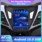 Автомагнитола 2 Din на Android 10,0, мультимедийный видеоплеер для Hyundai Elantra Avante I35 2011-2013, стерео навигация в стиле Tesla
