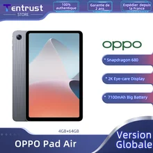 Global Version OPPO Pad Air Tablet 4GB64GB Snapdragon™ 680 8-Core 10.36'' 2K 60Hz Android Tablet 7100mAh 8MP Camera