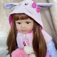 60cm Silicone Vinyl Reborn Baby Doll Toy for Girl Exquisite Princess Toddler Alive Babies Child Birthday Gift Play House Toy