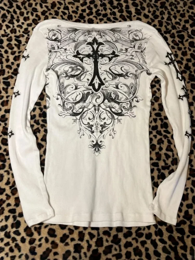 Женская винтажная футболка в стиле гранж Harajuku