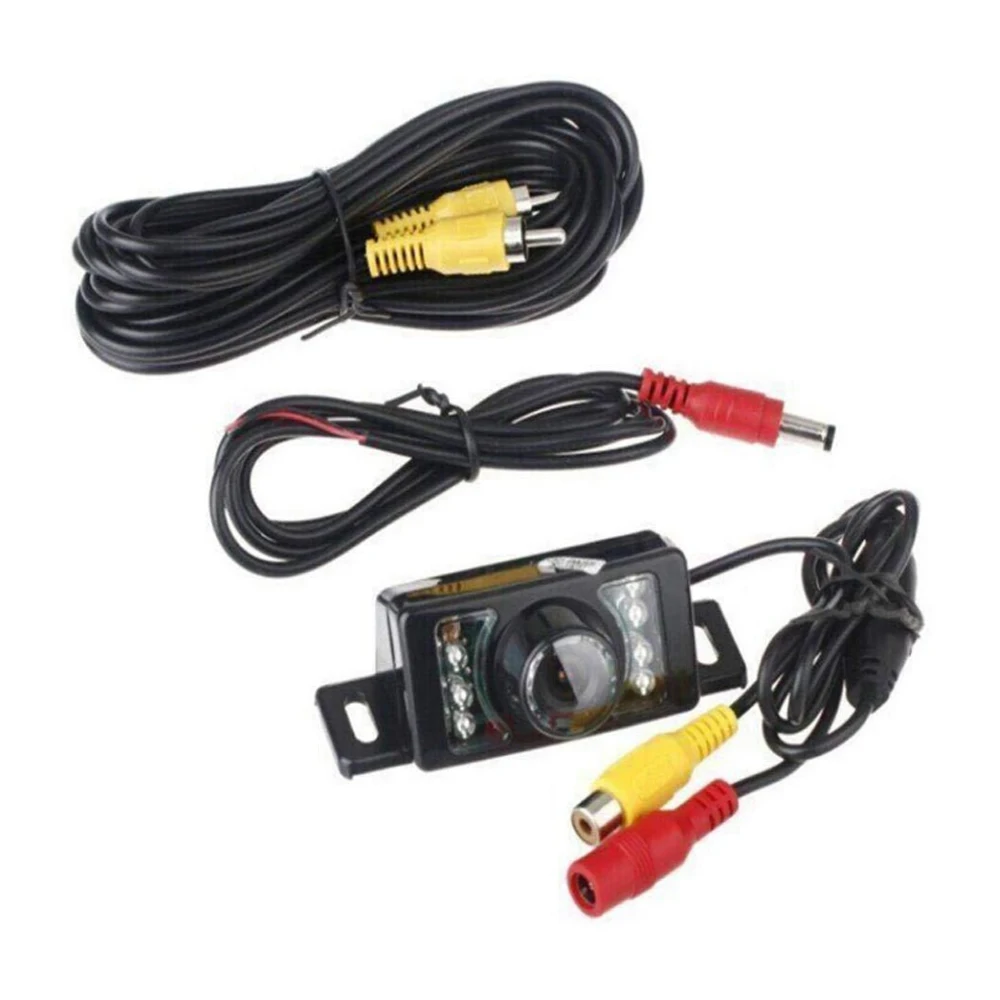 

Universal Car HD Rear View Camera With 9 LED Back Reverse Camera RCA Night Vision Front/Rear View Camera Kit Adjustable Angle