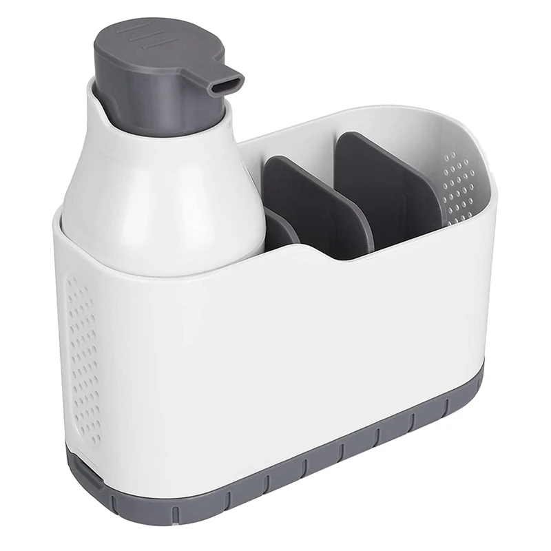 

Дозатор мыла для мытья посуды с держателем губки