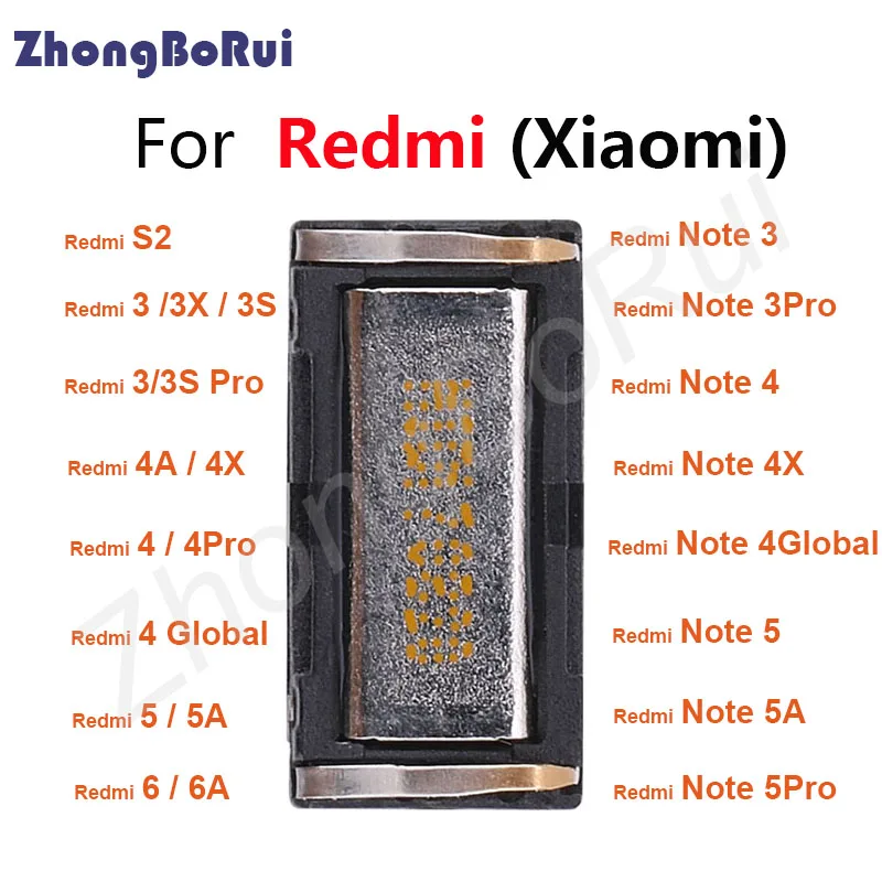

Earpiece Speaker For Xiaomi Redmi Note 3 3A 4 4X 5 5A 6 6A Plus Pro Global Ear-Speaker Cell Phone Replacement Repair Parts
