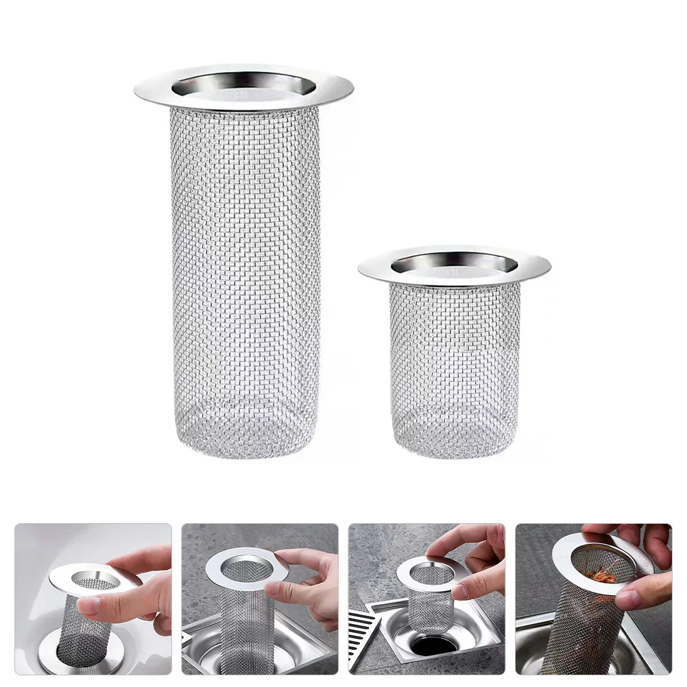 

Drain Strainer Sink Floor Basket Bathroom Stainless Steel Kitchen Shower Catcher Hair Mesh Drainer Stopper Largegarbage Metal