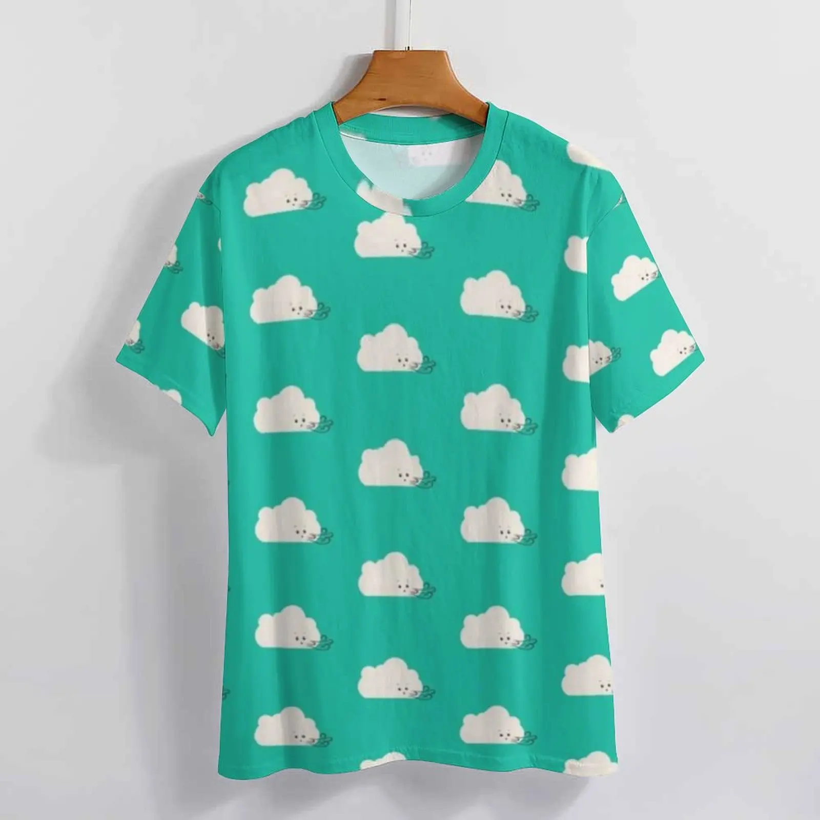 Женская футболка Забавная с круглым вырезом коротким рукавом Gust of Wind Хип-хоп