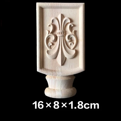 Неокрашенные деревянные молдинги декоративная фигурка новый цветок резьба по