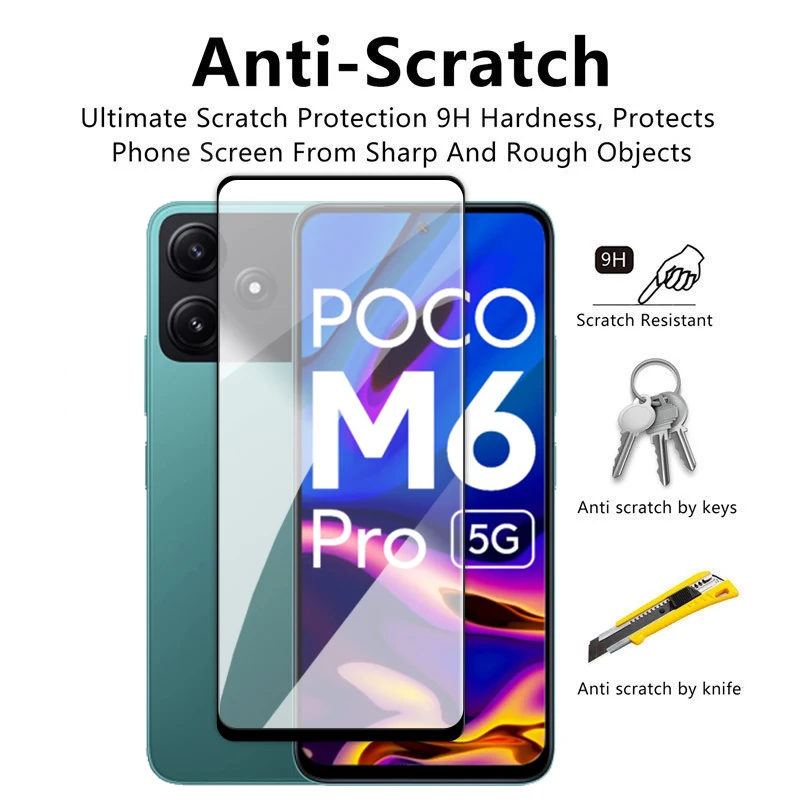 Рисунок 3 - 4 в 1 для POCO M6 Pro стекло POCO