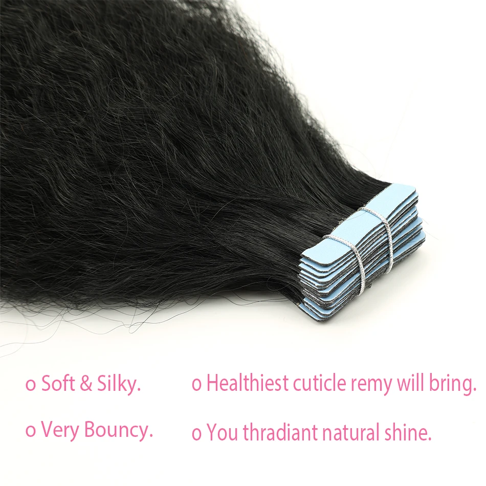 Audelami курчавые прямые ленты для наращивания волос женщин 20 40 штук полная голова