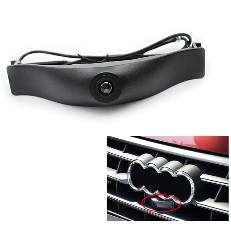 

Для-A6 A6L 2016 Камера Переднего Вида 150 ° широкоугольная HD Starlight камера ночного видения с логотипом автомобиля