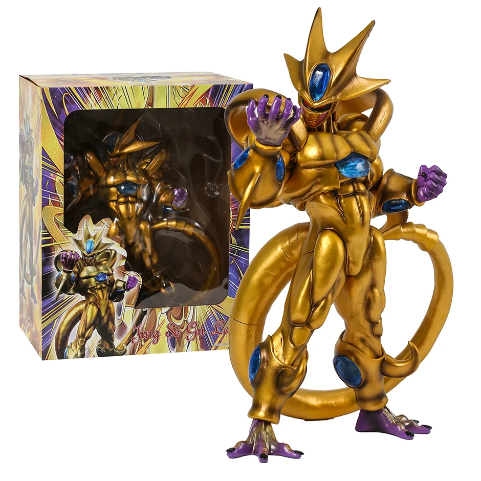 

33cm Dragon Ball Z Golden Cooler Frieza's Brother Coora Figure Statue Collectible Model Toy Gifts