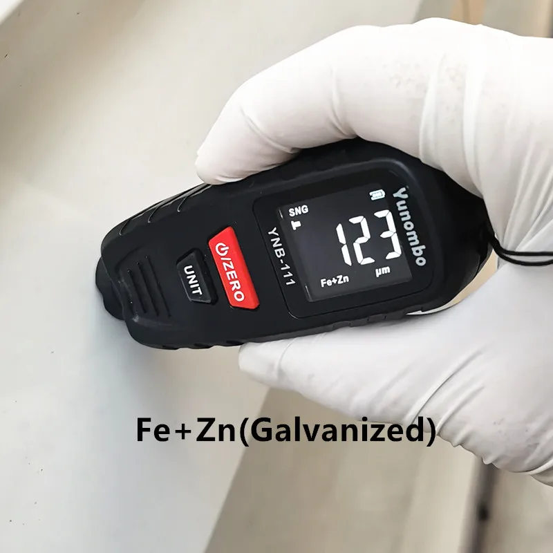 Yunombo YNB-111 Fe NFe + Zn мини Автомобильная краска толщиной тестер толщины покрытия
