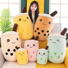 Симпатичная плюшевая игрушка Boba для молока, чая, мягкая набивная Подушка с яблоком, розовым клубничным вкусом, молока, чая, подушка для обнимания, шарики, подушка для чашки Bubo
