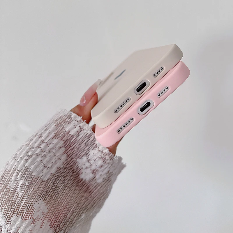 Мягкий силиконовый чехол Love Candy Color для iPhone 16 15 14 плюс 13 12 Mini 11 Pro Max ультратонкая