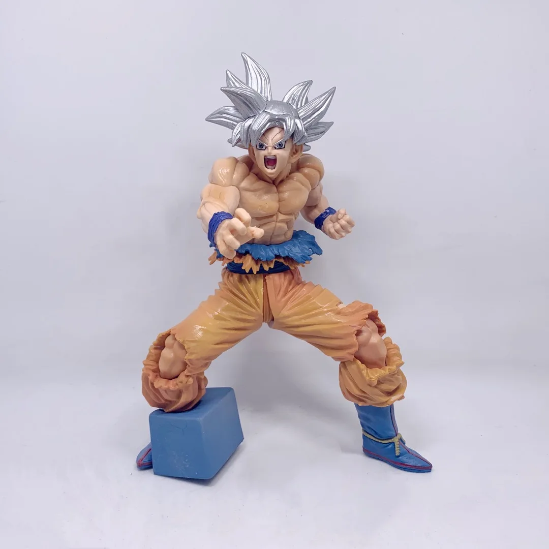 

23 м серебряные волосы Гоку фигурка Драконий жемчуг фигурка супер сайян четыре Сон Гоку Супер мастер звезды из ПВХ Модель Фигурки