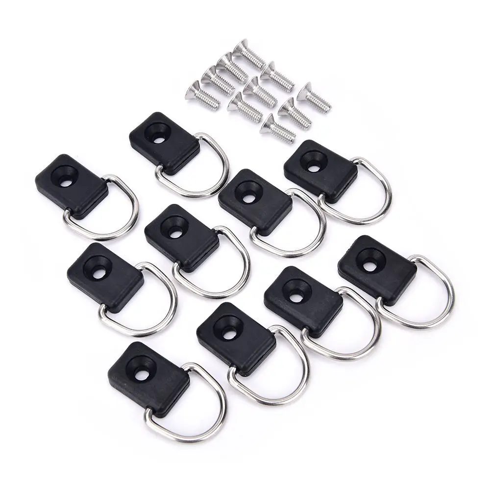 

Kayak D Ring D Buckle Rope 2 X 1.3 X 0.3 Inch Lightweight Nylon 10 Pieces 304 Stainless Steel 5 X 3.4 X 0.85 Cm