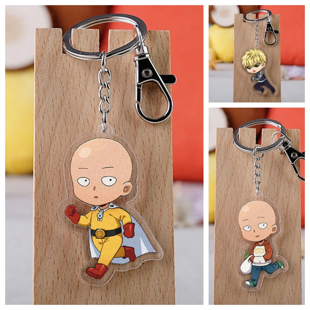 Акриловый брелок аниме One punch 6 см