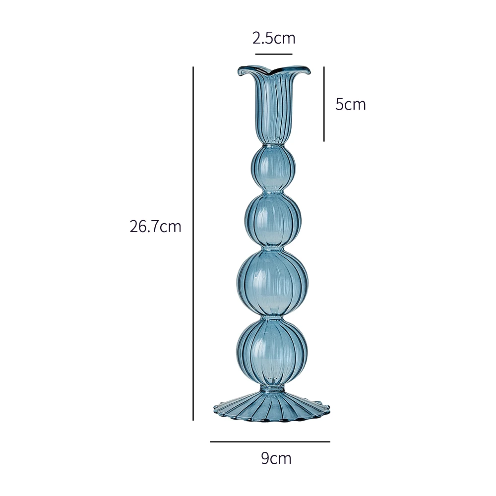 Стакан для свечей из стекла Nordic Home Decor Wedding Decoration Candlesticks для свечей Центральный стол Гостиная Дом Подарок.