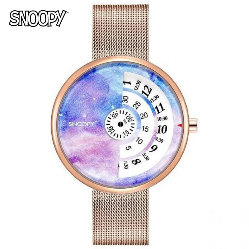 

Disney New Diamond Women Small Dial Four Leaf Cover Lady Waterproof Female Girl Quartz Wristwatch Relogio Feminino Reloj Mujer