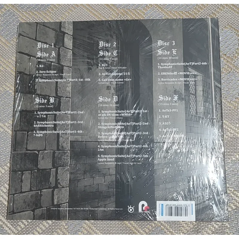 Фото Оригинальный саундтрек Attack On Titan 3LP Season 3 Splash Green Vinyl для Хироши Савано №2