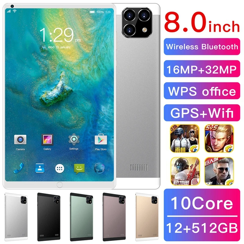 

8 inch eight core smart learning office tablet 4G call wifi bluetooth dual camera support bluetooth dual card dual standby