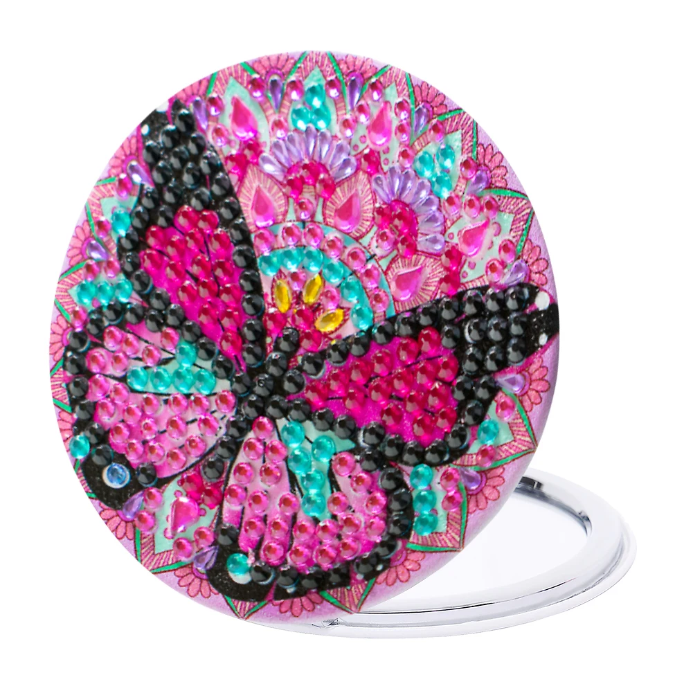 Зеркало для макияжа с алмазной живописью сделай сам набор рукоделия