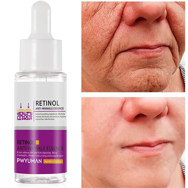 

Retinol Instant Wrinkle Remove Face Serum Anti-aging Lifting Firming Fade Fine Lines Gel Whitening Nourishing Repair Skin Care