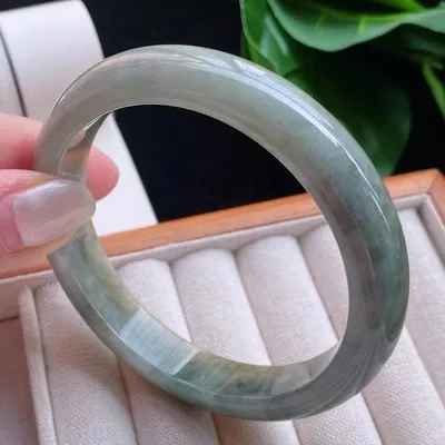 Ювелирные изделия zheru браслет из натурального бирманского нефрита 54 мм-62 мм