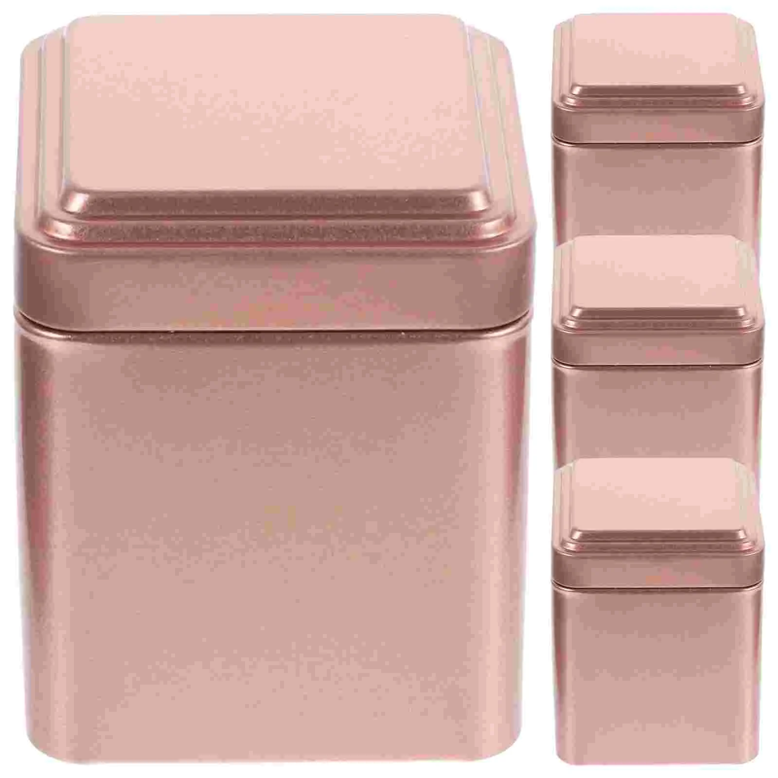 

Tinplate Tea Canister Bags Kitchen Spice Jars Coffee Sugar Set Loose Boxes