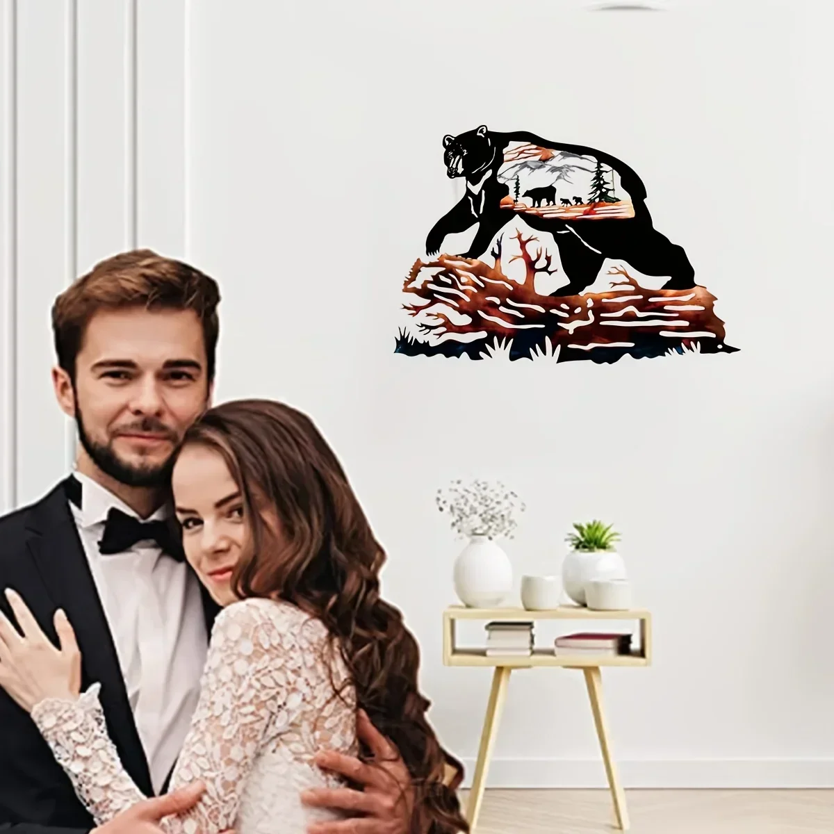 Hello Young металлический домашний декор медведь металлическое украшение для стен