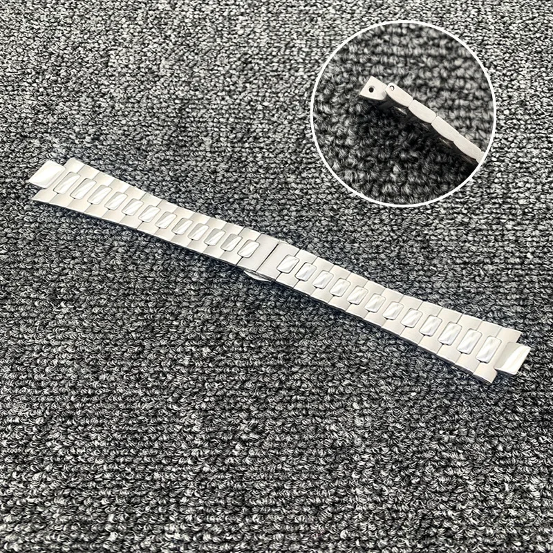 Ремешок для часов серии Nautilus выпуклый ремешок рта из твердой стали 316L браслет с