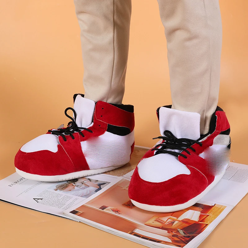 House Floor Cotton Shoes Sneakers Men Woman Winter Warm Slippers Women Cute Home Slippers Unisex One Size EU 35-44 Plush Sliders