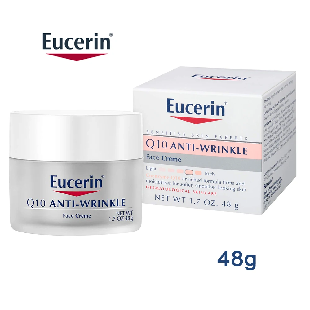 

New Arrive 48g Eucerin Q10 Anti Wrinkle Antiwrinkle Moisturizing Face Cream Sensitive Skin