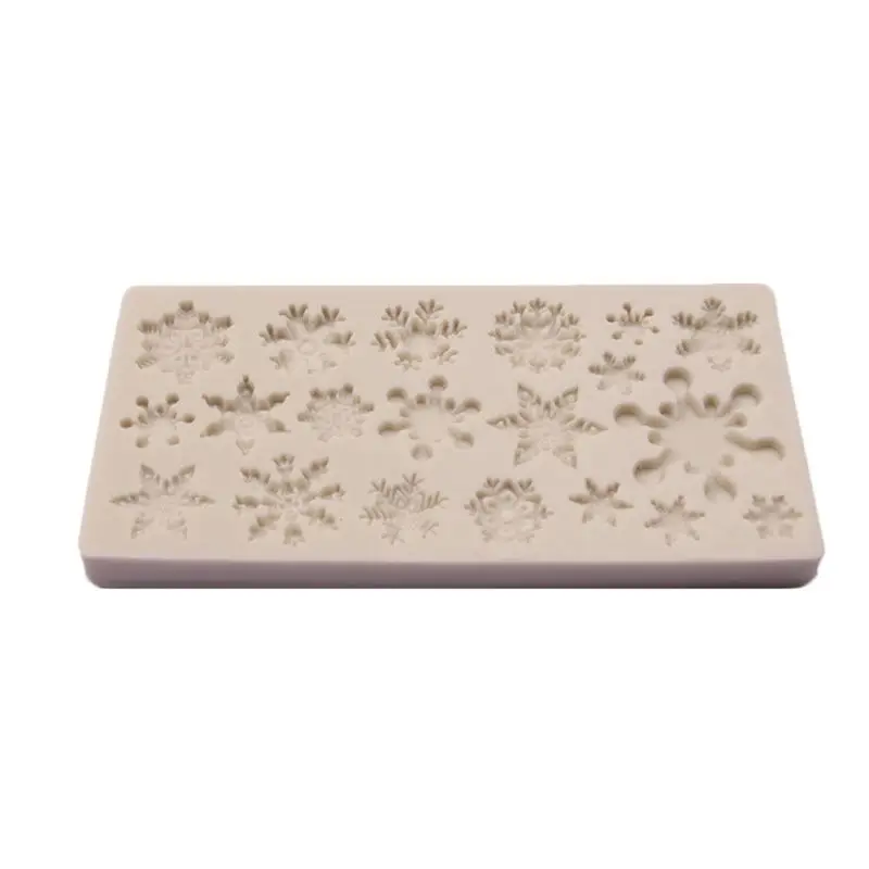 

Q81D Winter Snowflake Fondant Molds Snowflake Fondant Mold Christmas Snowflake Silicone Candy Mold for Cake Crafting Project