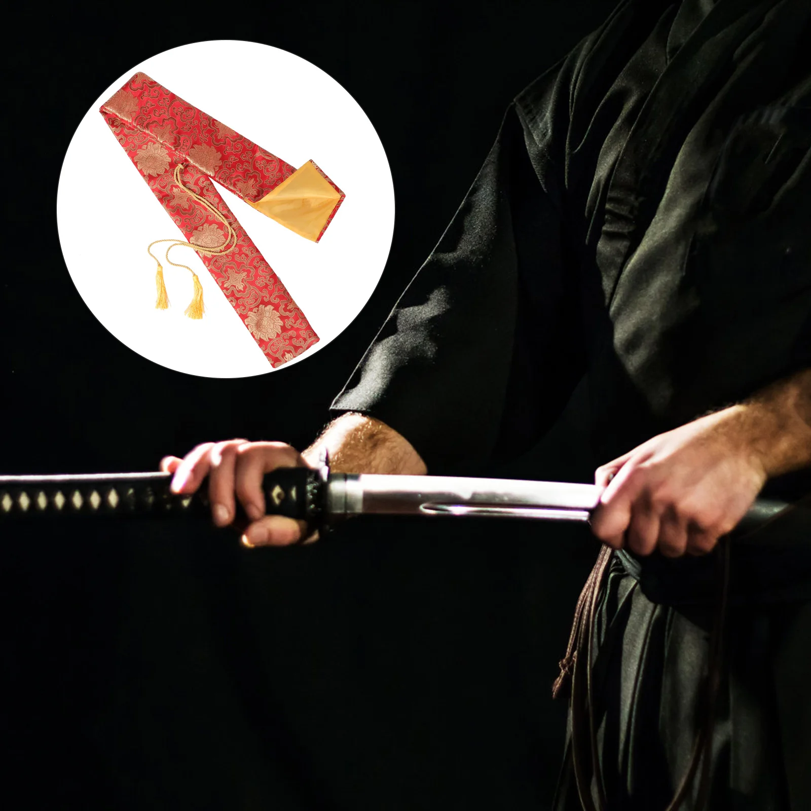 Холщовая большая сумка сумки шелковый меч декоративные мечи для хранения тайчи