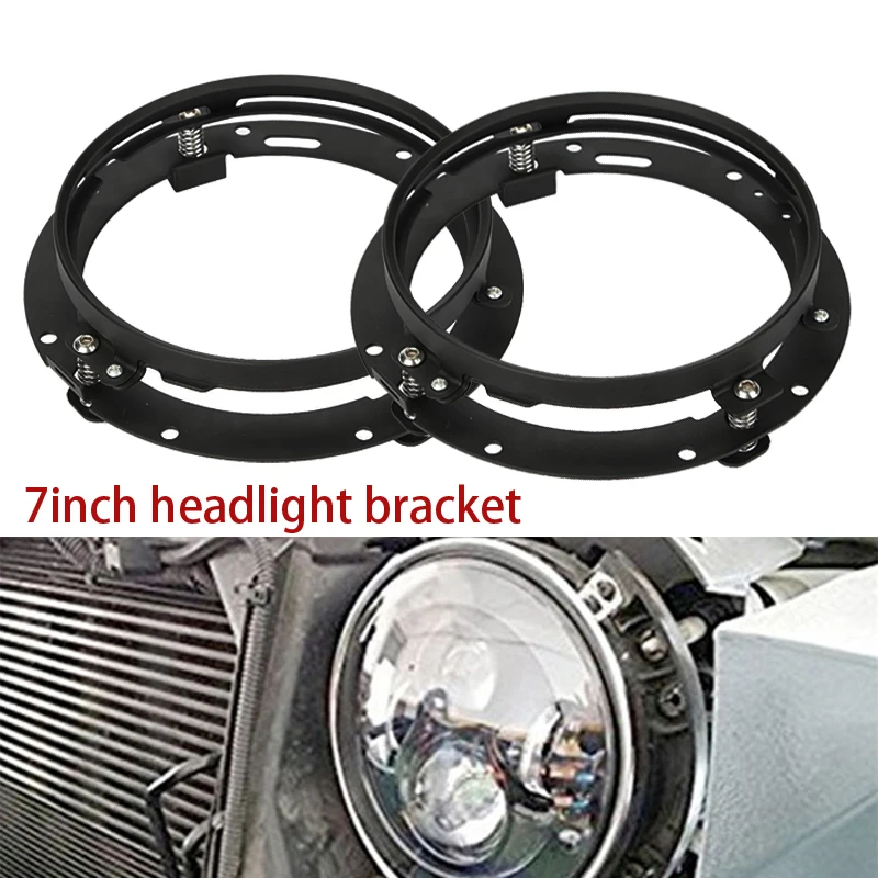 

Подходит для Jeep 7-дюймовый кронштейн Wrangler Harley, локомотив, модифицированный держатель передней фары диаметром 7 дюймов