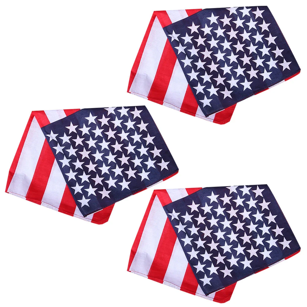 

American Flag Bandanas Headband USA Flag Headband Patriotic Athletic Wicking Kerchief USA Apparel USA Clothing Bandana for