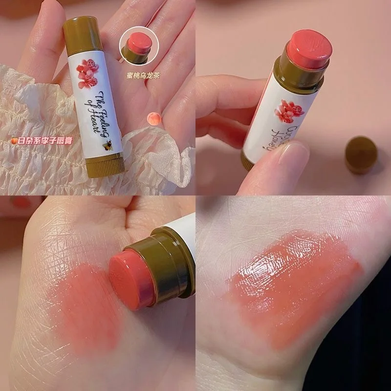 

Color Changing Lip Balm Fruity Scent Non-Stick Cup Lip Gloss Moisturizing Anti-cracking Lasting Lipstick Women Makeup Cosmetic