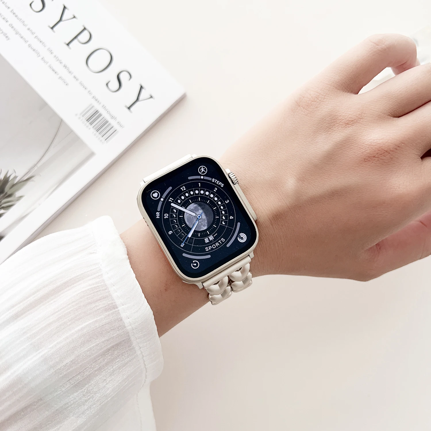 Metal Strap for Apple Watch Band 49mm 45mm 44mm 40mm 41mm 42mm Women Stainless Steel Bracelet IWatch Series Ultra 8 7 SE 6 5 4 3