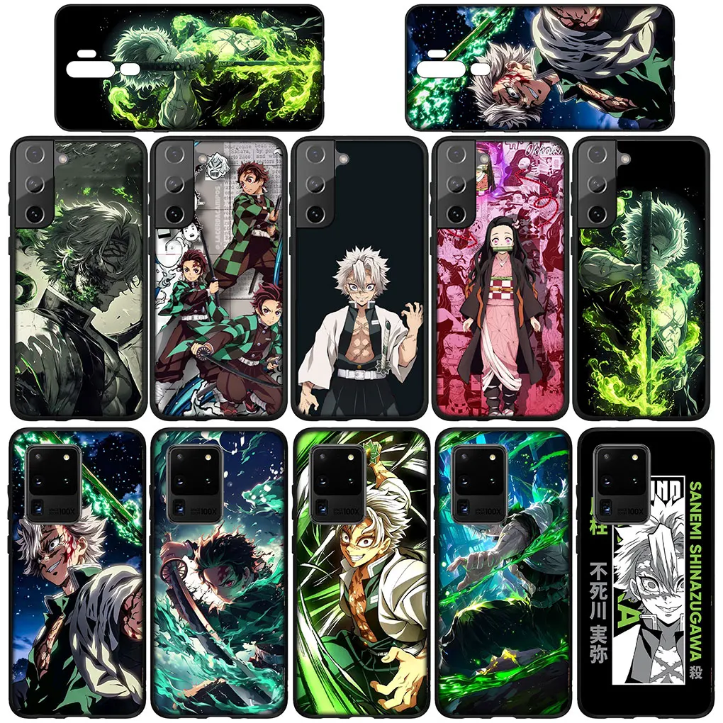 Чехол Demon Slayer Sanemi Shinazugawa для Samsung Galaxy A10 A20 A22 A30 A31 A32 A50 A51 A52 A53 A72 A33 A71 телефона